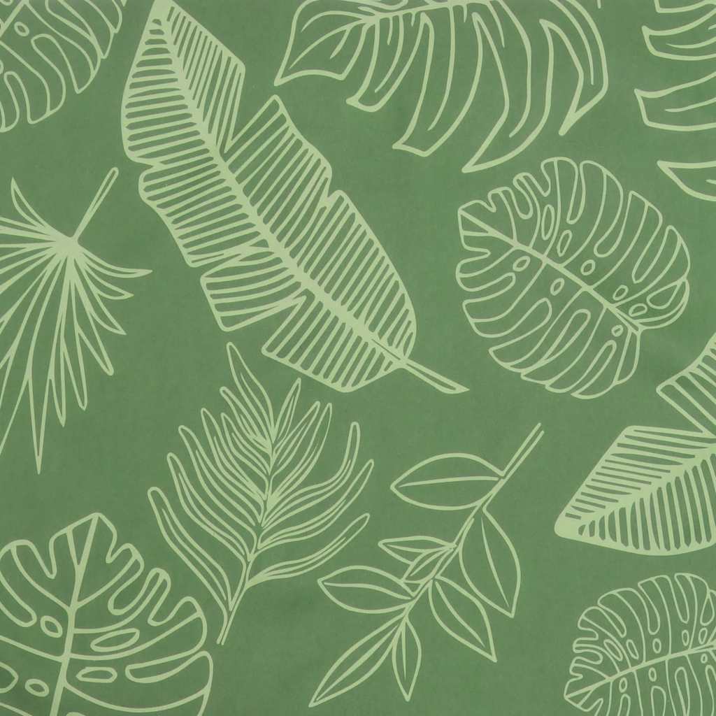 Gartenbank-Auflage Blattmuster 150x50x4 cm Oxford-Gewebe