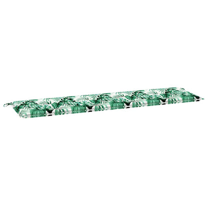 Gartenbank-Kissen Floral Grün 180 x 50 x 4 cm Oxford Stoff
