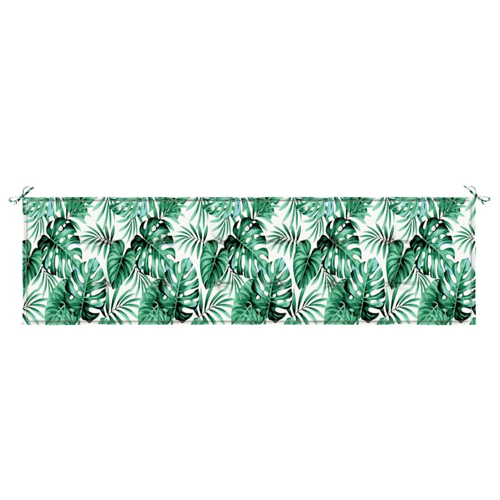 Gartenbank-Kissen Floral Grün 180 x 50 x 4 cm Oxford Stoff