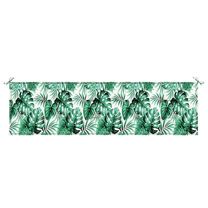 Gartenbank-Kissen Floral Grün 180 x 50 x 4 cm Oxford Stoff