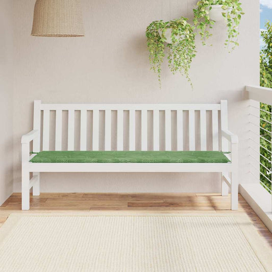 Gartenbank-Kissen Floral Grün 180 x 50 x 4 cm Oxford Stoff