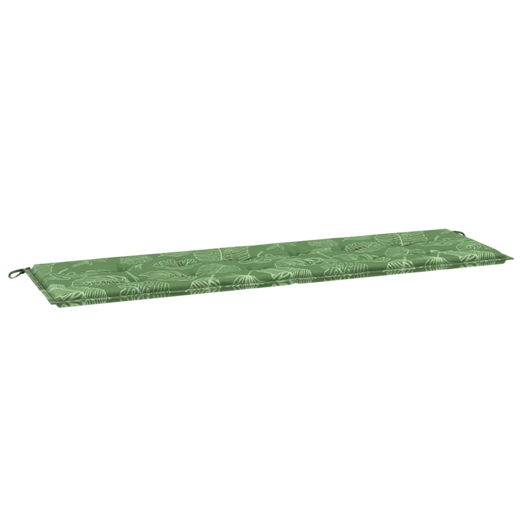 Gartenbank-Kissen Floral Grün 180 x 50 x 4 cm Oxford Stoff