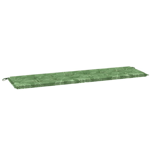 Gartenbank-Kissen Floral Grün 180 x 50 x 4 cm Oxford Stoff