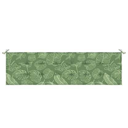 Gartenbank-Kissen Floral Grün 180 x 50 x 4 cm Oxford Stoff