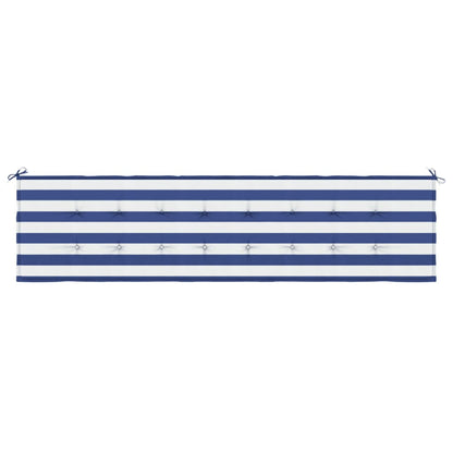 Gartenbank-Auflage Blau&Weiß Gestreift 200x50x4 Stoff
