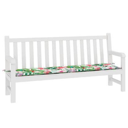Gartenbank-Auflage Mehrfarbig 200x50x4 cm Stoff
