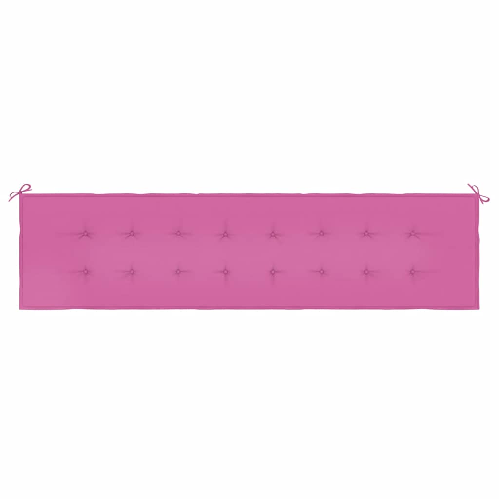 Gartenbank-Auflage Rosa 200x50x4 cm Stoff