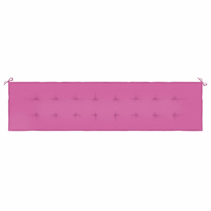 Gartenbank-Auflage Rosa 200x50x4 cm Stoff