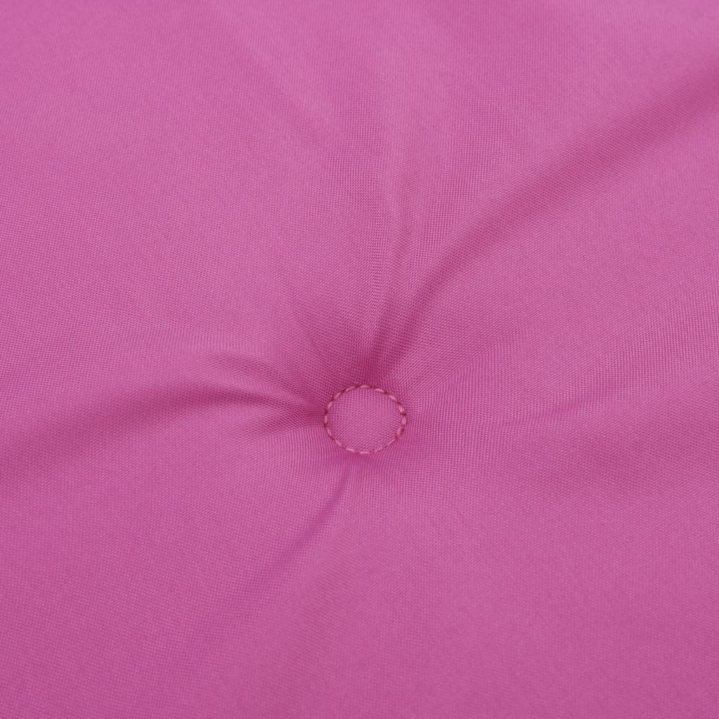 Gartenstuhlauflagen für Hochlehner 2 Stk. Rosa 120x50x3cm Stoff