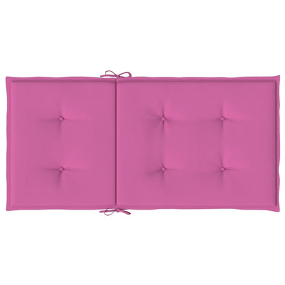 Niedriglehner-Auflagen 2 Stk. Rosa Stoff