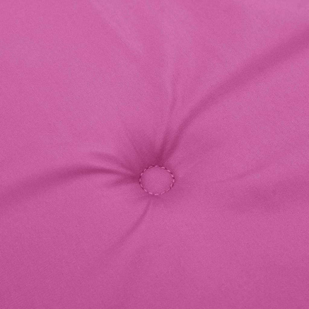 Niedriglehner-Auflagen 4 Stk. Rosa Stoff