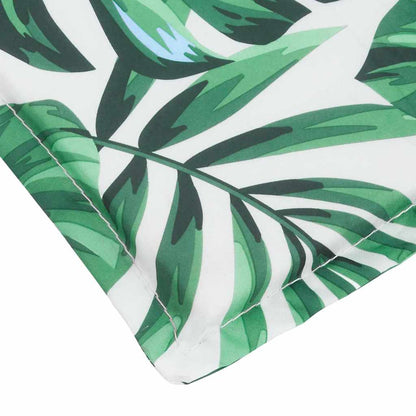 Sonnen-Lounger Kissen Floral Grün 200 x 70 x 4 cm Oxford Stoff