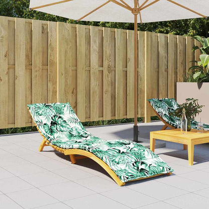 Sonnen-Lounger Kissen Floral Grün 200 x 70 x 4 cm Oxford Stoff