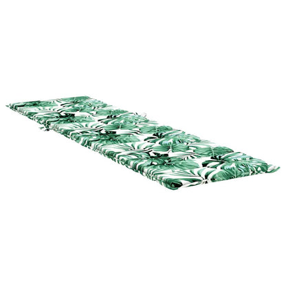 Sonnen-Lounger Kissen Floral Grün 200 x 70 x 4 cm Oxford Stoff