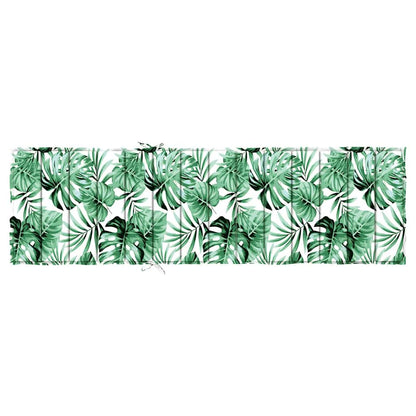 Sonnen-Lounger Kissen Floral Grün 200 x 70 x 4 cm Oxford Stoff