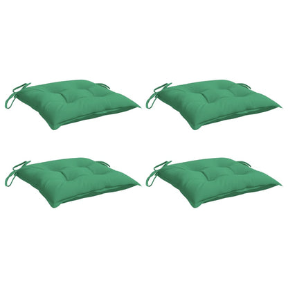 Stuhlkissen 4 Stk. Grün 40x40x7 cm Oxford-Gewebe