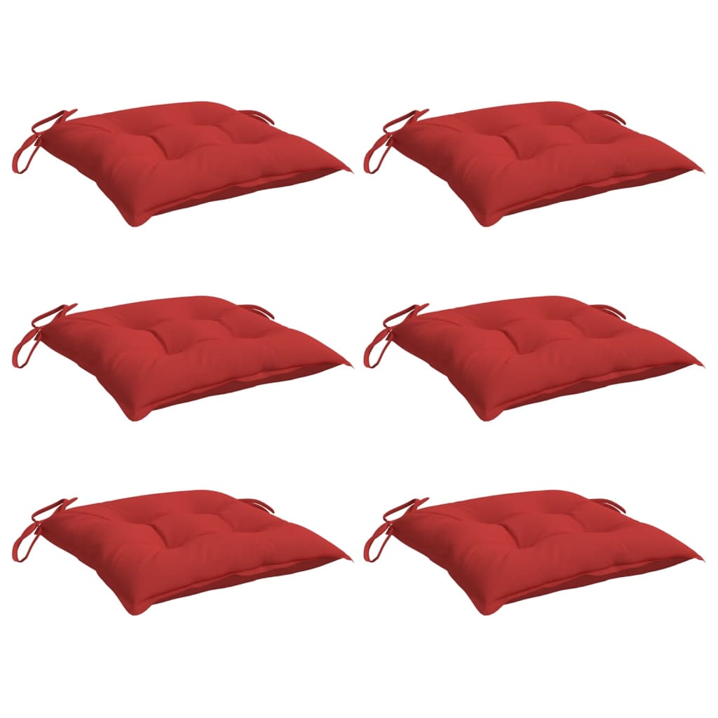 Palettenkissen 6 Stk. Rot 50x50x7 cm Oxford-Gewebe