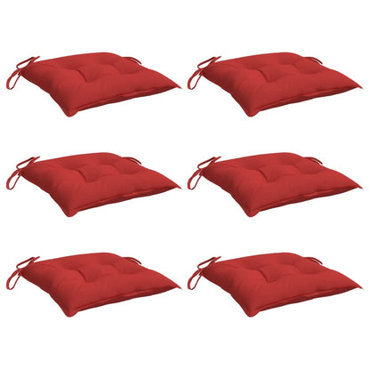 Palettenkissen 6 Stk. Rot 50x50x7 cm Oxford-Gewebe