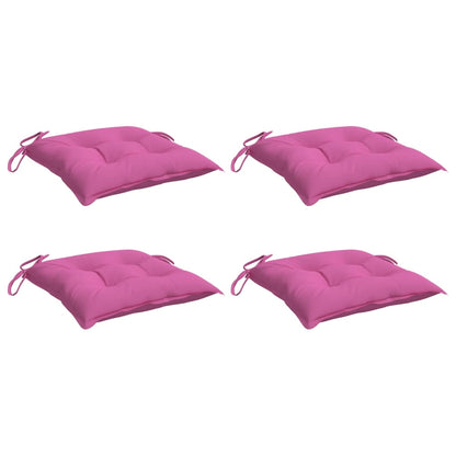 Stuhlkissen 4 Stk. Rosa 50x50x7 cm Oxford-Gewebe