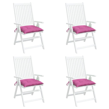 Stuhlkissen 4 Stk. Rosa 50x50x7 cm Oxford-Gewebe