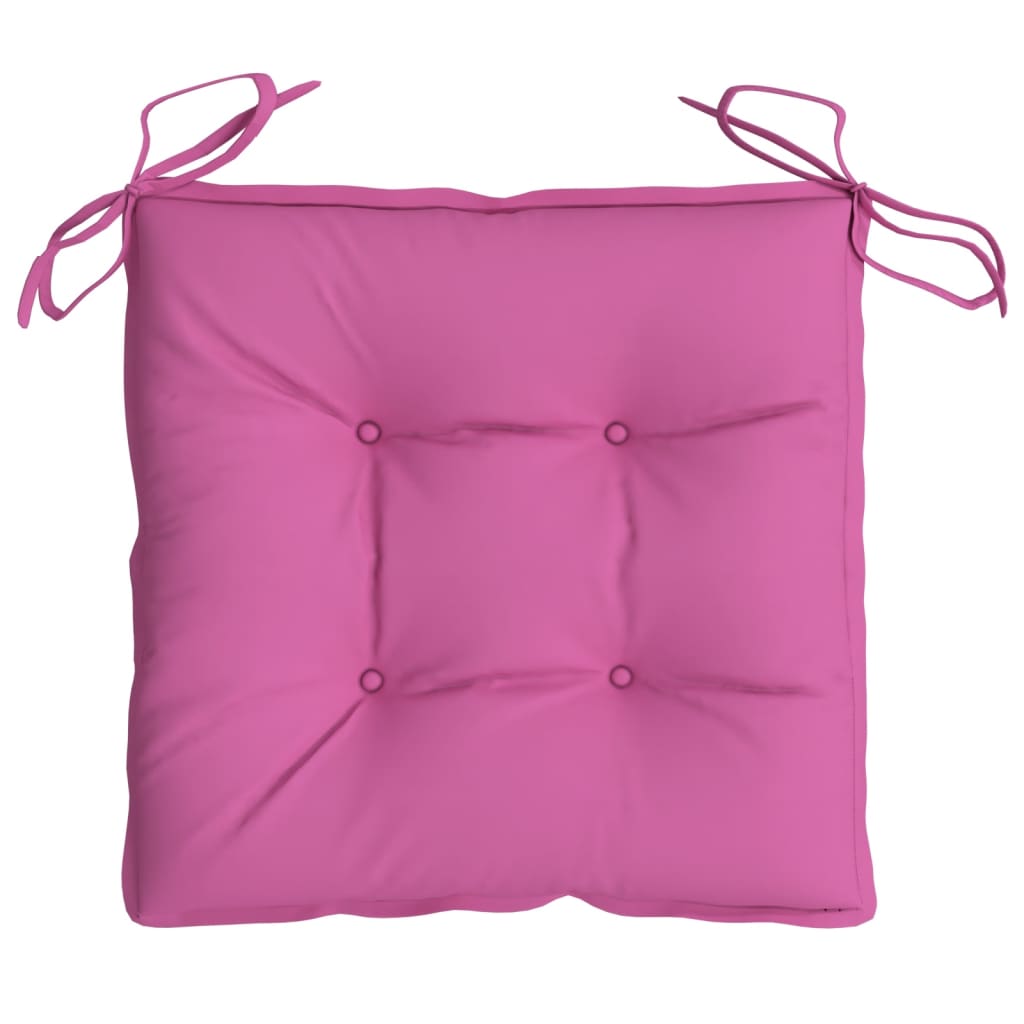 Stuhlkissen 4 Stk. Rosa 50x50x7 cm Oxford-Gewebe