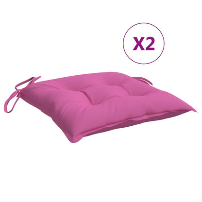 Stuhlkissen 6 Stk. Rosa 50x50x7 cm Oxford-Gewebe