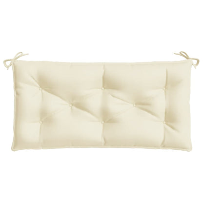 Gartenbank-Auflage Creme 100x50x7 cm Oxford-Gewebe