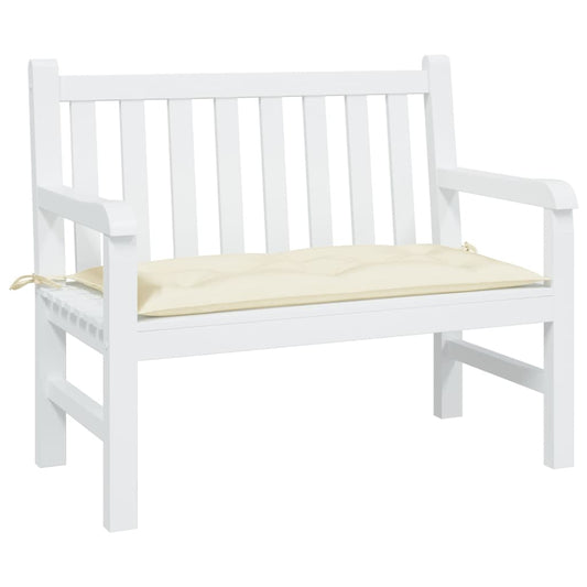 Gartenbank-Auflage Creme 100x50x7 cm Oxford-Gewebe
