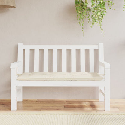 Gartenbank-Auflage Creme 120x50x7 cm Oxford-Gewebe