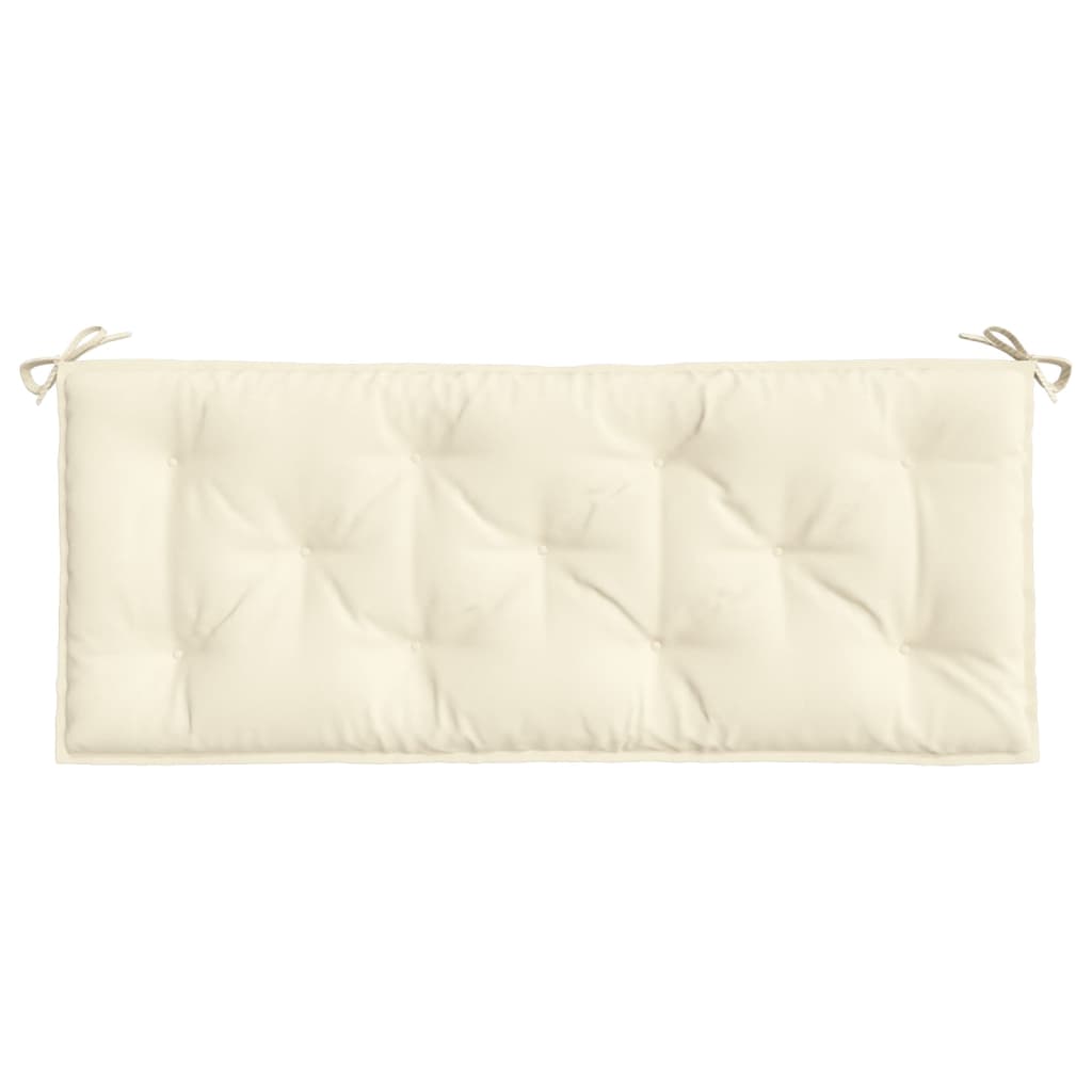 Gartenbank-Auflage Creme 120x50x7 cm Oxford-Gewebe