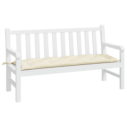 Gartenbank-Auflage Creme 150x50x7 cm Oxford-Gewebe