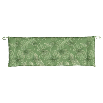Gartenbank-Auflage Blattmuster 150x50x7 cm Oxford-Gewebe