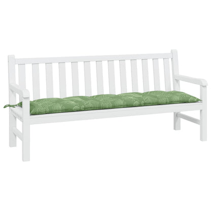 Gartenbank-Auflage Blattmuster 180x50x7 cm Oxford-Gewebe