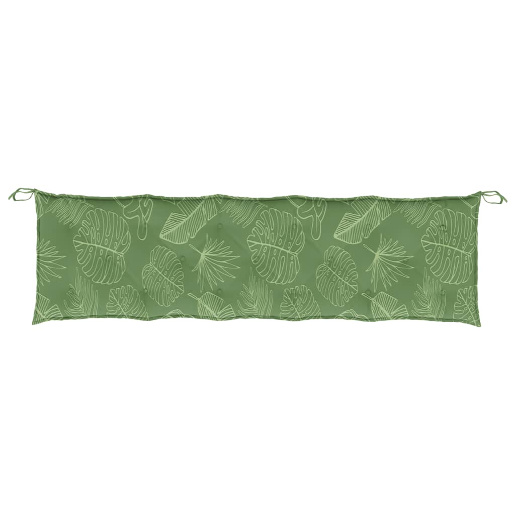 Gartenbank-Auflage Blattmuster 180x50x7 cm Oxford-Gewebe