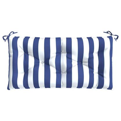 Gartenbank-Auflagen 2 Stk. Blau&Weiß Gestreift 100x50x7cm Stoff