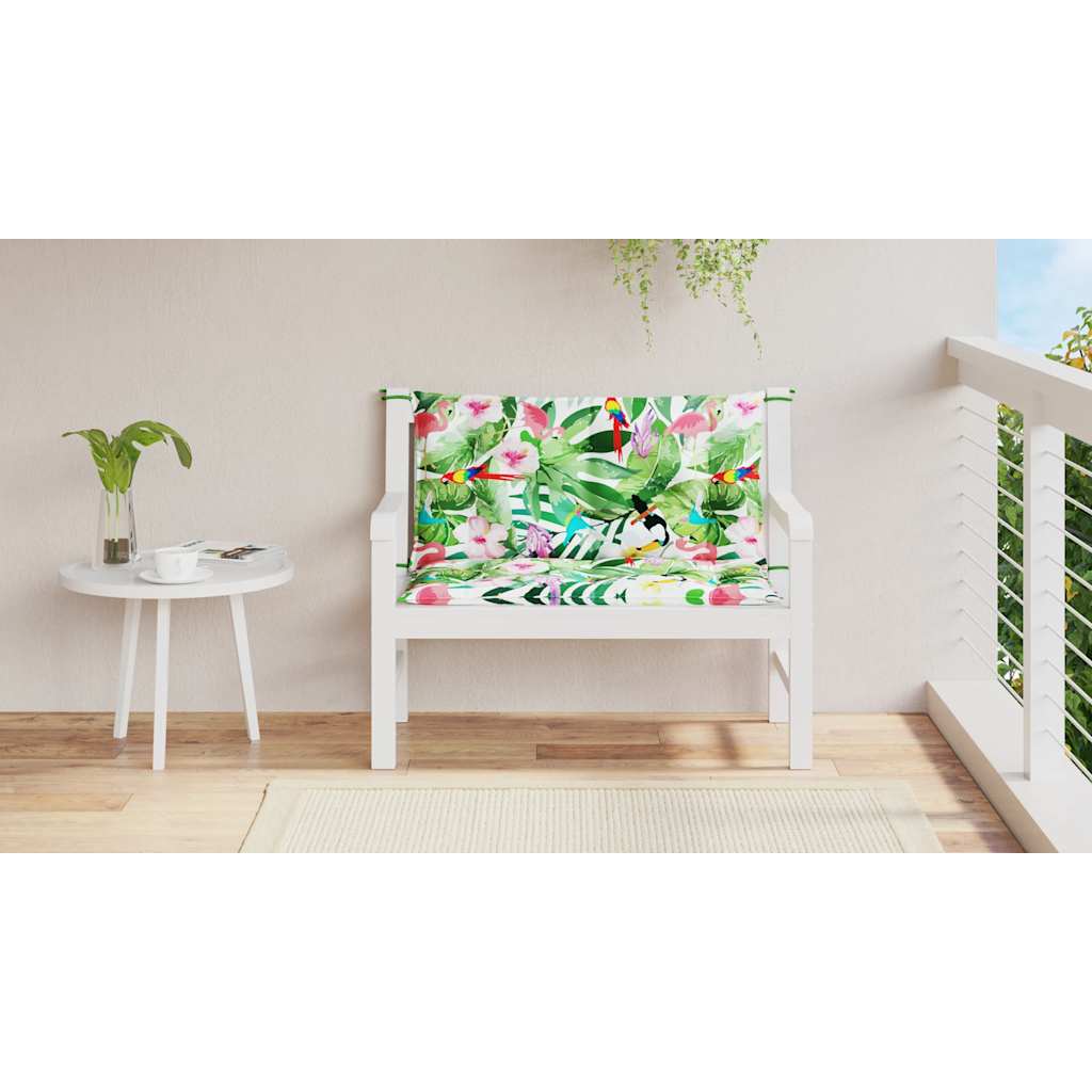 Gartenbank-Auflagen 2 Stk. Mehrfarbig 100x50x7 cm Stoff
