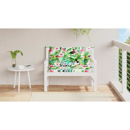 Gartenbank-Auflagen 2 Stk. Mehrfarbig 100x50x7 cm Stoff