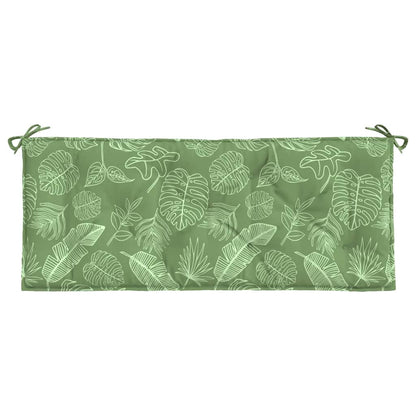 Gartenbank-Auflagen 2 Stk. Blattmuster 120x50x7 cm Stoff