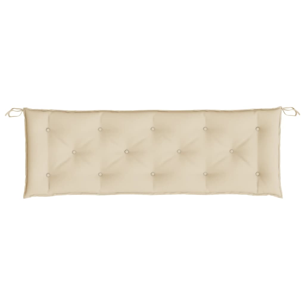 Gartenbank-Auflagen 2 Stk. Beige 150x50x7 cm Oxford-Gewebe