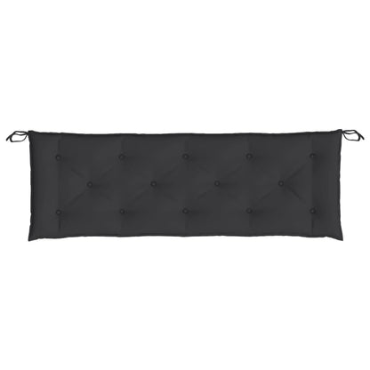 Gartenbank-Auflagen 2 Stk. Schwarz 150x50x7 cm Oxford-Gewebe
