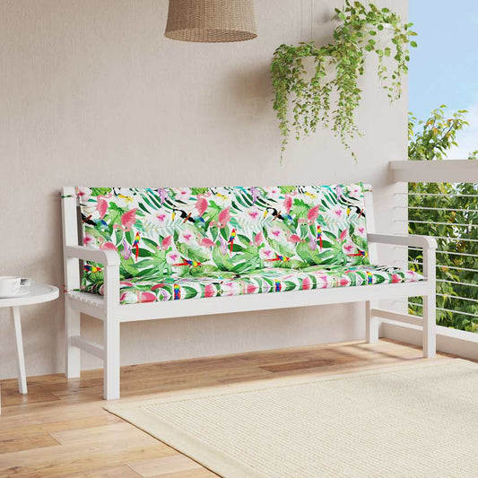 Gartenbank-Auflagen 2 Stk. Mehrfarbig 150x50x7 cm Stoff