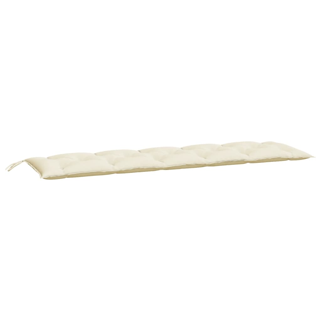 Gartenbank-Auflagen 2 Stk. Cremeweiß 180x50x7 cm Oxford-Gewebe