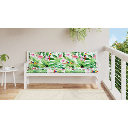 Gartenbank-Auflagen 2 Stk. Mehrfarbig 200x50x7 cm Stoff