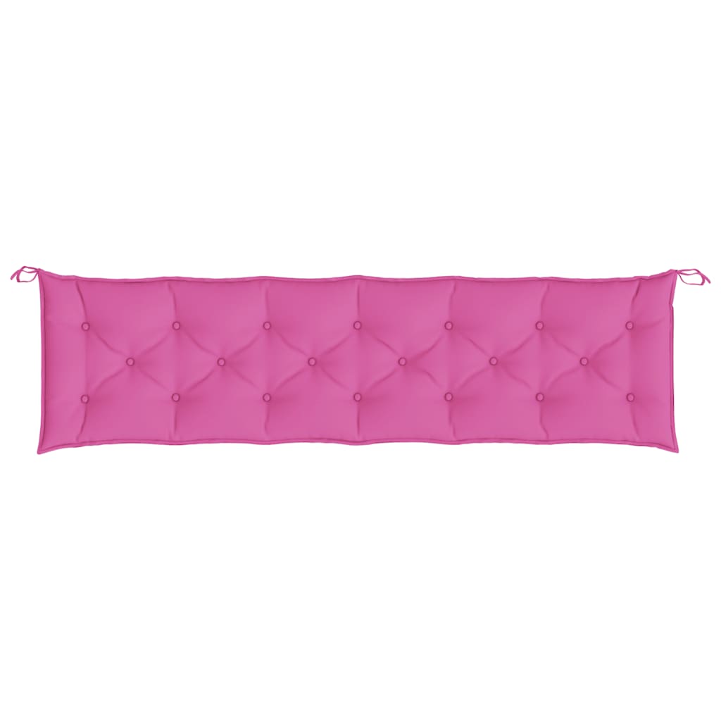 Gartenbank-Auflagen 2 Stk. Rosa 200x50x7 cm Stoff