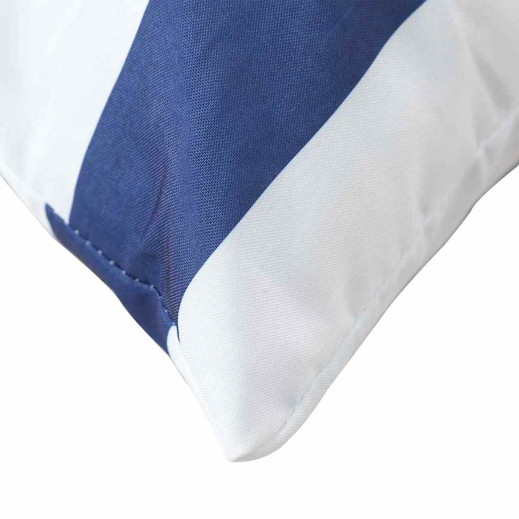Palettenkissen 2 Stk. Blau & Weiß Gestreift Oxford-Gewebe