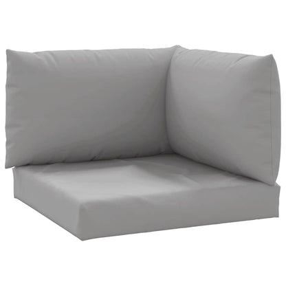 Palettenkissen 3-tlg. Grau Oxford-Gewebe
