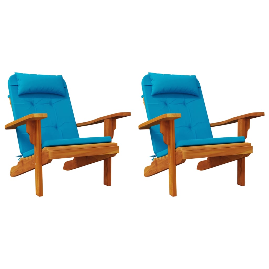 Adirondack-Auflagen 2 Stk. Hellblau Oxford-Gewebe