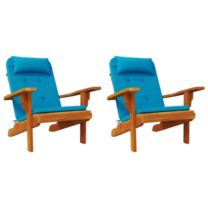 Adirondack-Auflagen 2 Stk. Hellblau Oxford-Gewebe