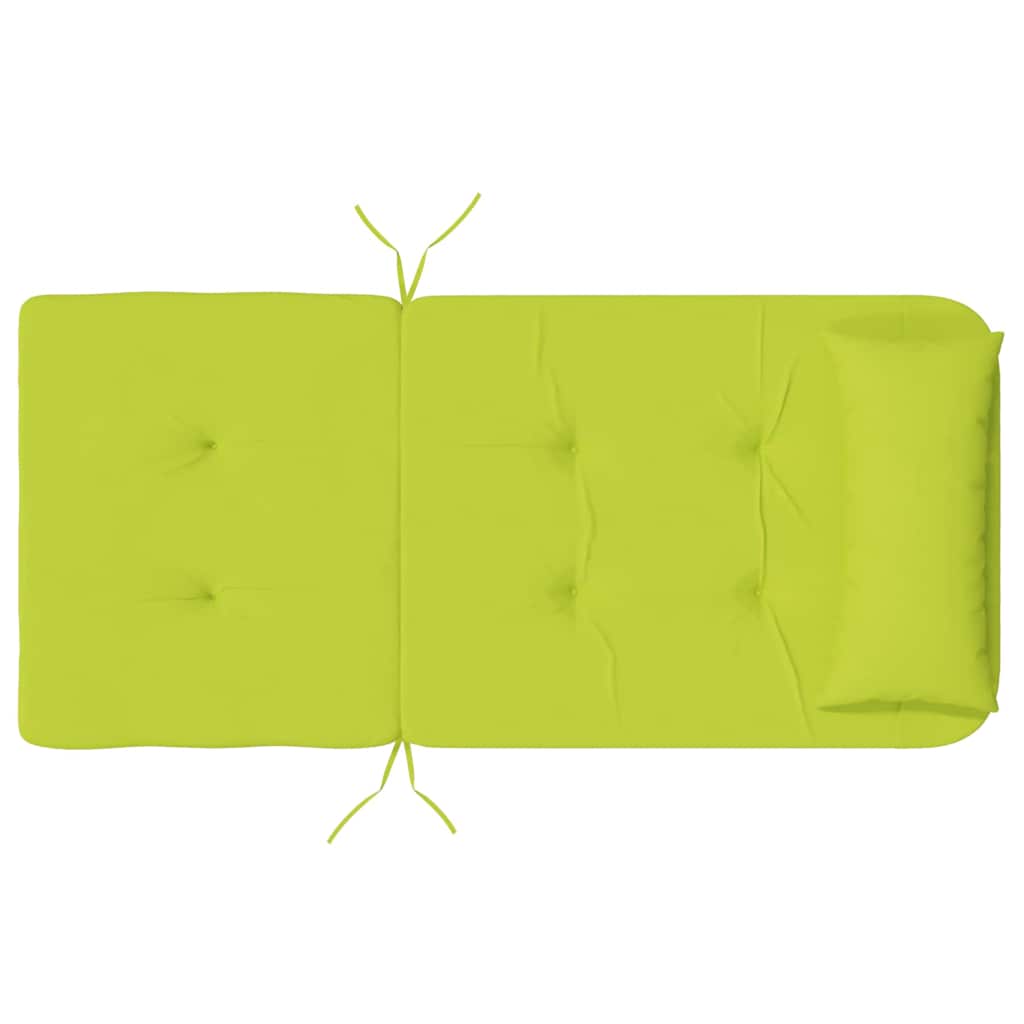 Stuhl Kissen 2 pcs Knallgrün 58 x 77 x 4.5 cm Oxford Stoff