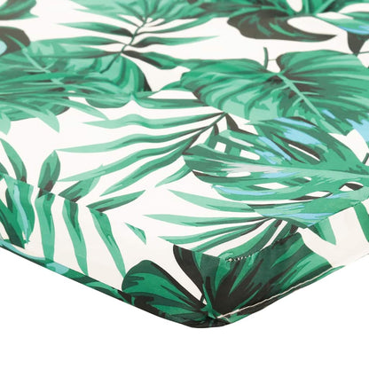 Stuhl Kissen Floral 2 pcs Grün 58 x 77 x 4.5 cm Oxford Stoff